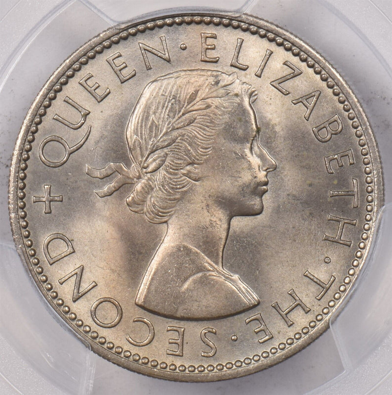 New Zealand 1964 Florin Kiwi Bird animal PCGS MS 65 PI0185 combine shipping