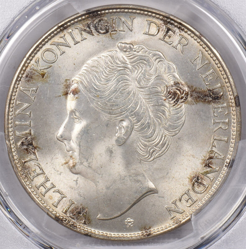 Curacao 1944 D 2 1/2 Gulden PCGS MS 64 PI0133 combine shipping