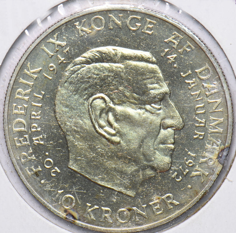 Denmark 1972 10 Kroner 294049 combine shipping
