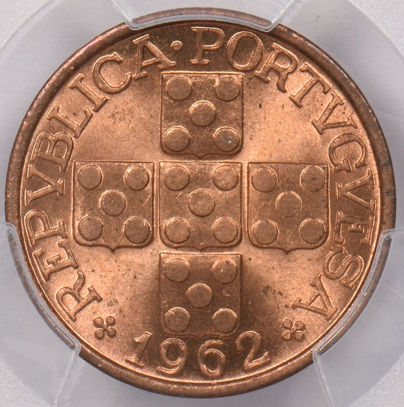 Portugal 1962 20 Centavos PCGS MS 65 RED PI0094 combine shipping