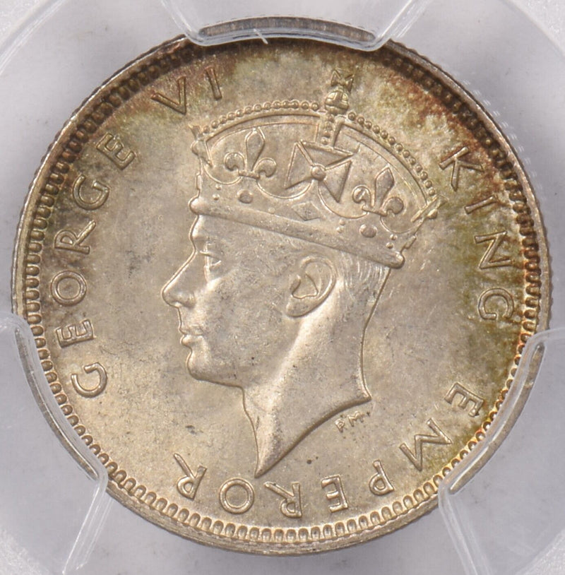 Fiji 1942 S 6 Pence Turtle animal PCGS MS 64 PI0129 combine shipping
