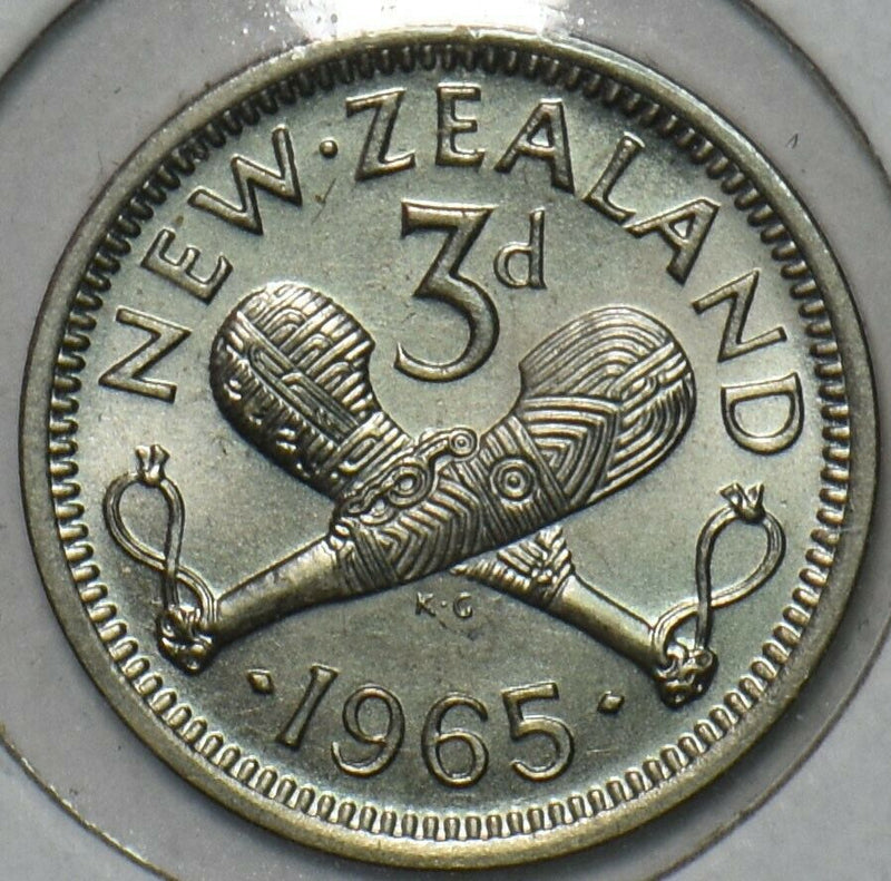 New Zealand 1965 3 Pence 152366 combine shipping