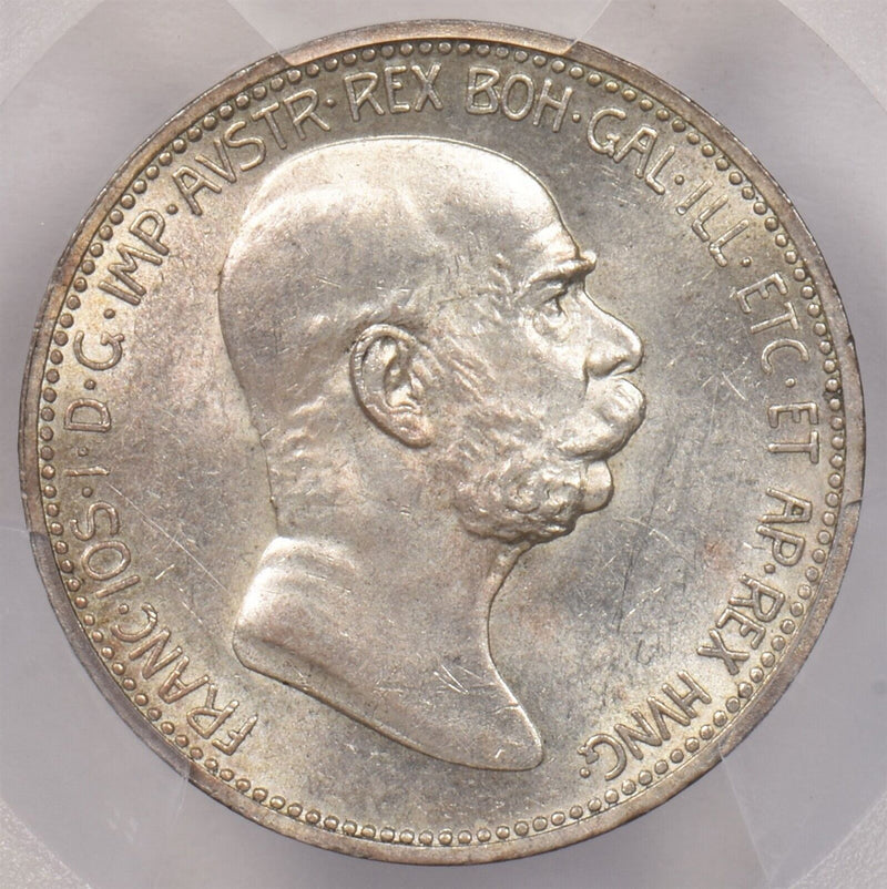 Austria 1908 Corona PCGS MS 63 60th Anniversary KM-2808 PI0023 combine shipping