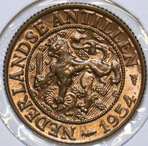 Netherlands Antilles 1954 Cent Lion animal 196617 combine shipping