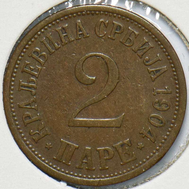 Serbia 1904 2 Para Eagle animal 293399 combine shipping
