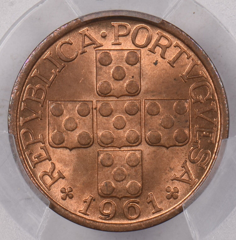 Portugal 1961 20 Centavos PCGS MS 65 RED PI0121 combine shipping