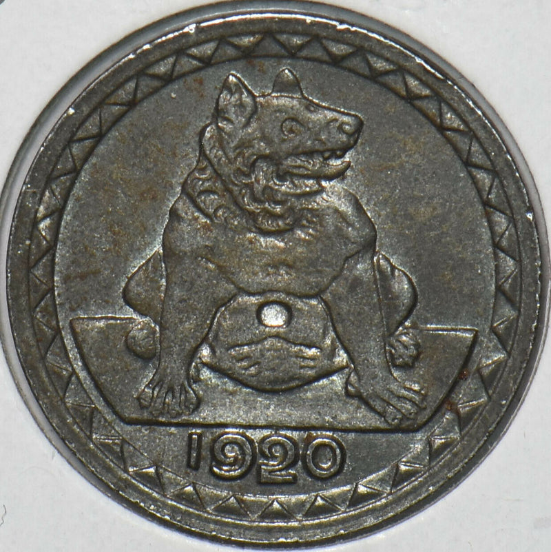 Germany 1920 25 Pfennig City of Aachen 296450 combine shipping