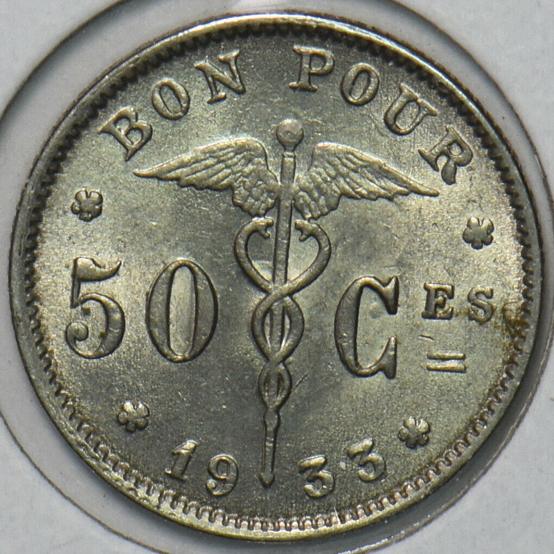 Belgium 1933 50 Centimes 195885 combine shipping