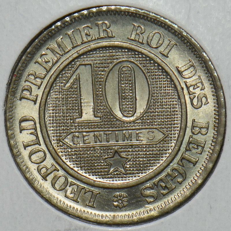 Belgium 1862 10 Centimes Lion animal 491198 combine shipping