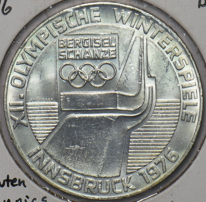 Austria 1976 100 Schilling BU 1976 Olympics, Innsbruck 296377 combine shipping