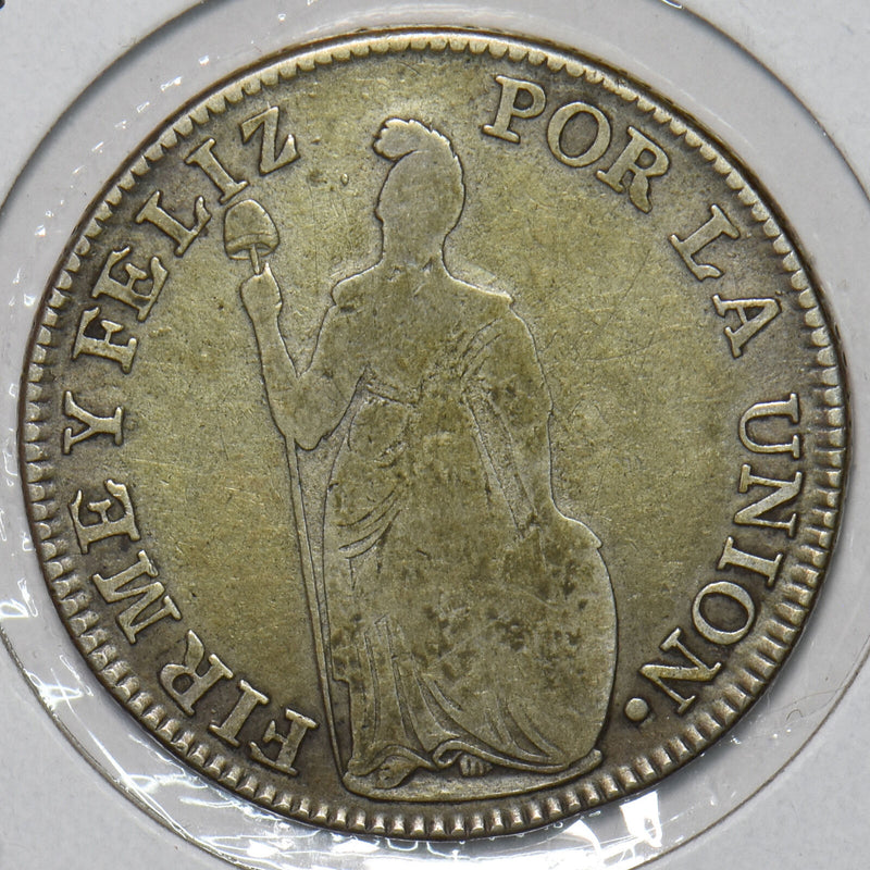 Peru 1836 4 Reales 491232 combine shipping