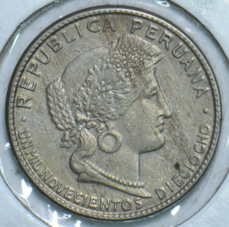 Peru 1918 5 Centavos UNC 196619 combine shipping