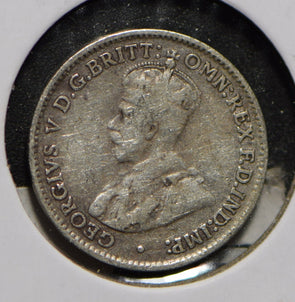 Australia 1927 3 Pence Kangaroo animal Emu  901262 combine shipping