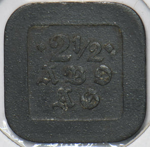 Germany 1940 's 2 1/2 Pfennig 296448 combine shipping