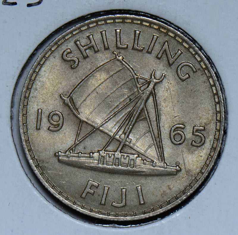 Fiji 1965  Shilling  F0091 combine shipping