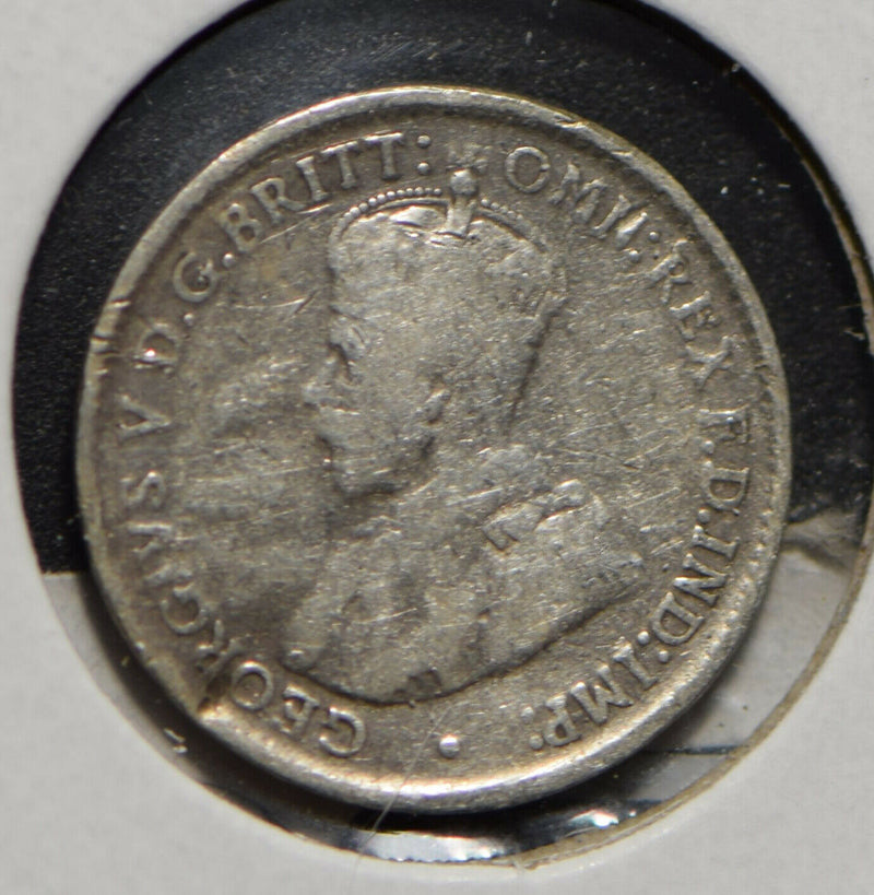 Australia 1922 3 Pence Kangaroo animal Emu  901240 combine shipping