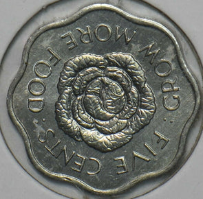 Seychelles 1972 5 Cents FAO 152064 combine shipping