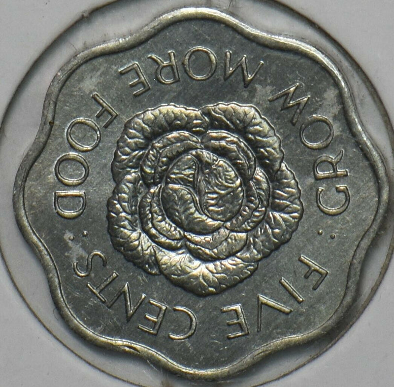 Seychelles 1972 5 Cents FAO 152064 combine shipping