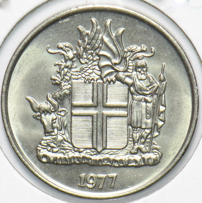 Iceland 1977 10 Kronur Dragon animal Bull 192381 combine shipping