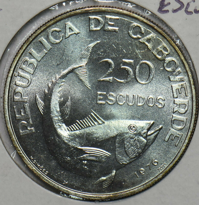 Cape Verde 1976 250 Escudos Fish animal Independence 296862 combine shipping