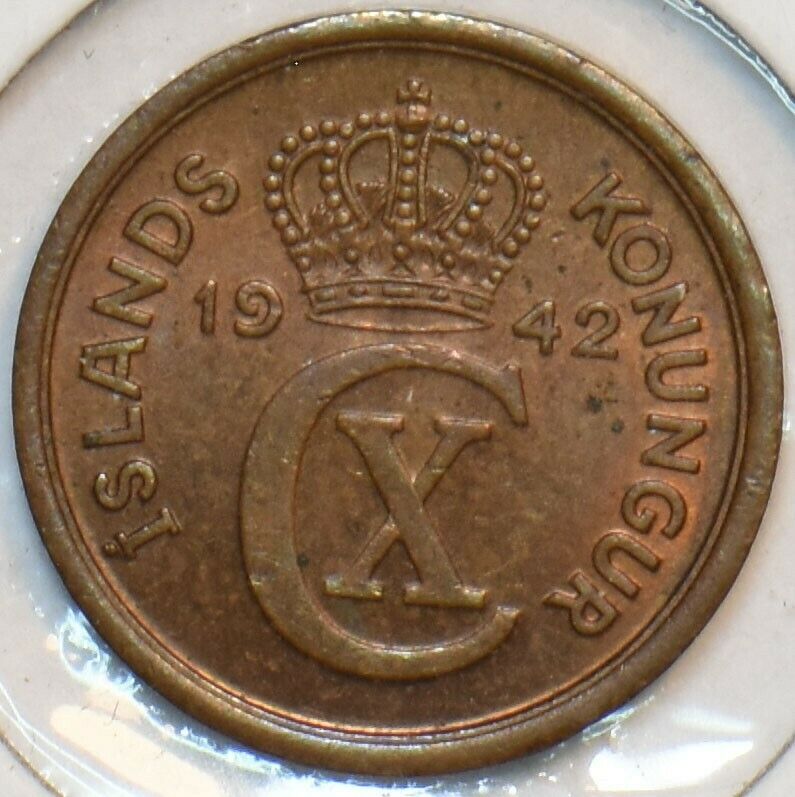 Iceland 1942 Eyrir 296894 combine shipping