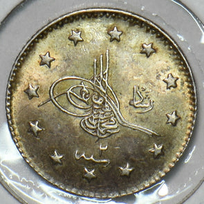 Turkey 1910 AH1327//2 1 Kurush 491044 combine shipping