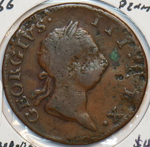 Ireland 1766 1/2 Penny Hibernia 491092 combine shipping
