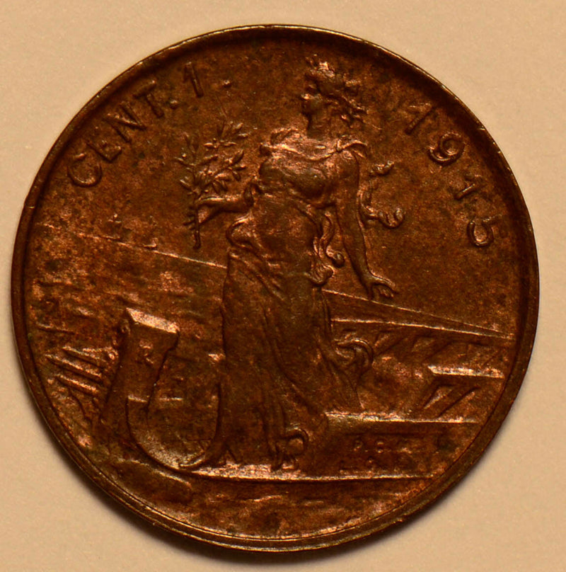 Italy 1915  Cent  centesimi I0182 combine shipping