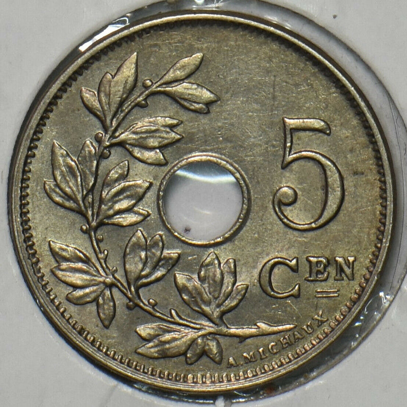 Belgium 1914 5 Centimes AU - BU 195895 combine shipping