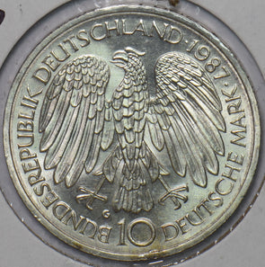 Germany 1987 10 Mark Eagle animal Horse 30th Anniversary of the Treaty of Rome 1