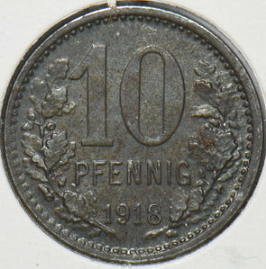 Germany 1918 10 Pfennig Notgeld 296461 combine shipping