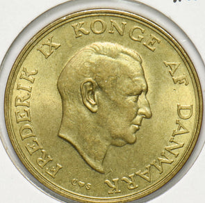 Denmark 1957 Krone Lion animal Frederick IX 293237 combine shipping