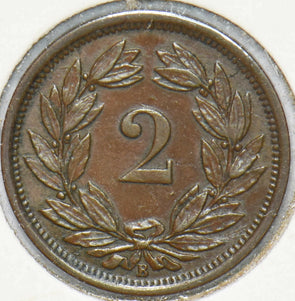 Switzerland 1883 2 Rappen 293255 combine shipping
