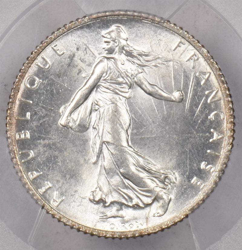 France 1920 Franc PCGS MS 62 Gad-467 Semeuse PI0195 combine shipping