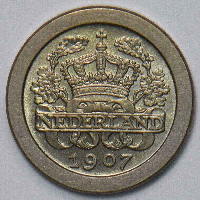 Netherlands 1907 5 Cents 491164 combine shipping