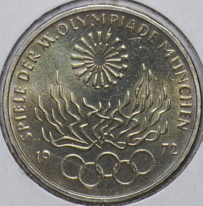 Germany 1972 10 Mark Eagle animal Olympic Games 1972 in Munich 195159 combine sh