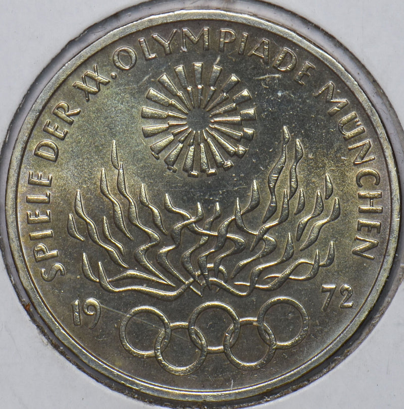 Germany 1972 10 Mark Eagle animal Olympic Games 1972 in Munich 195159 combine sh