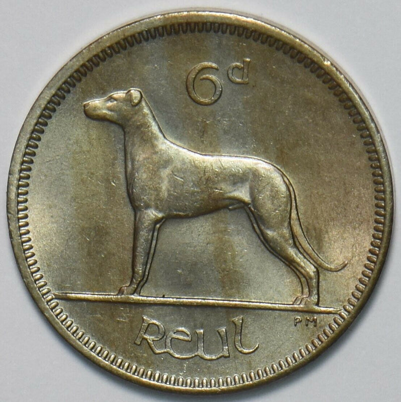 Ireland 1968 6 Pence Irish Wolfhound animal 296878 combine shipping
