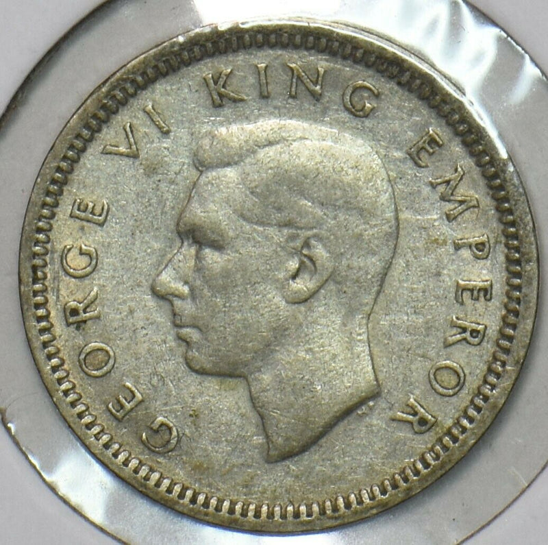 New Zealand 1946 3 Pence 152414 combine shipping