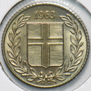 Iceland 1963 25 Aurar 192389 combine shipping