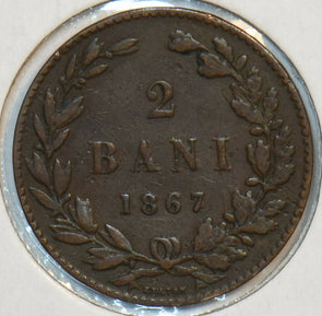 Romania 1867 2 Bani 152112 combine shipping