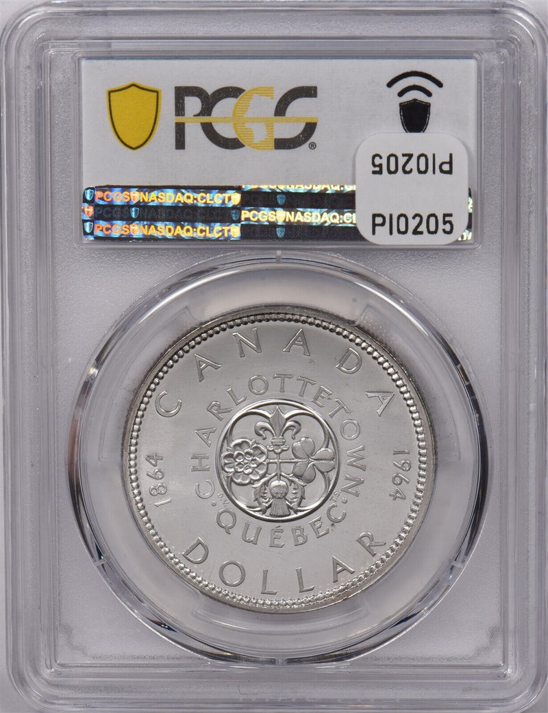 Canada 1964 Dollar PCGS PL 66 DCAM Confederation PI0205 combine shipping