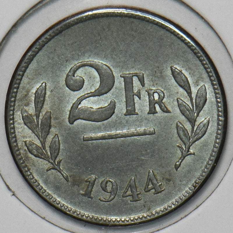 Belgium 1944 2 Francs 195872 combine shipping