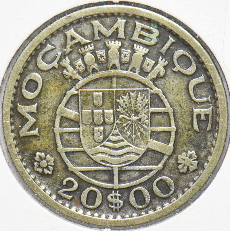 Mozambique 1952 20 Escudos Portuguese Colony 293270 combine shipping