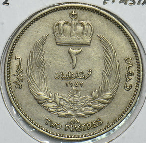 Libya 1952 AH 1371 2 Piastres 196687 combine shipping
