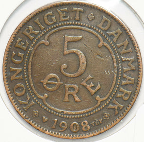 Denmark 1908 5 Ore 293215 combine shipping