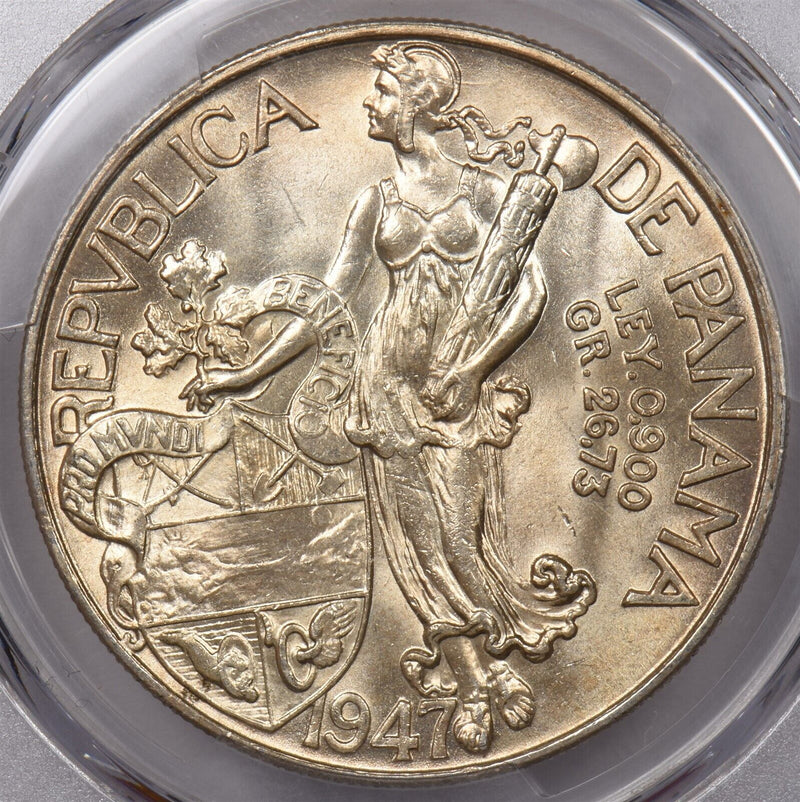 Panama 1947 Balboa PCGS MS 64 PC1346 combine shipping