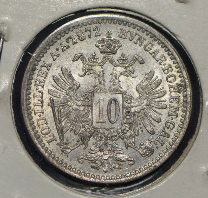 Austria 1872 10 Kreuzer  292094 combine shipping