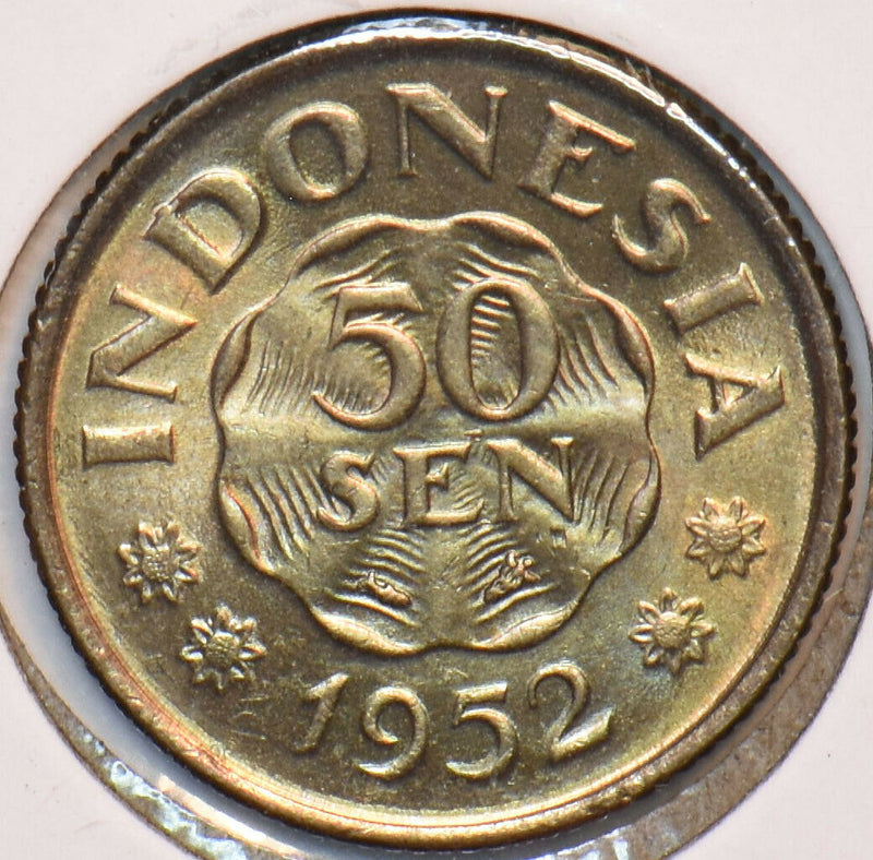 Indonesia 1952 50 Sen 195228 combine shipping