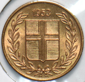 Iceland 1953 Aurar 192354 combine shipping